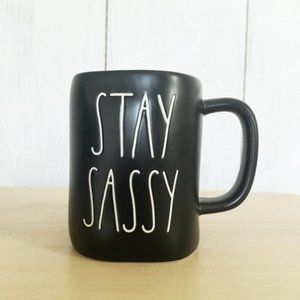 NWOT Rae Dunn Black Stay Sassy Coffee Tea Mug